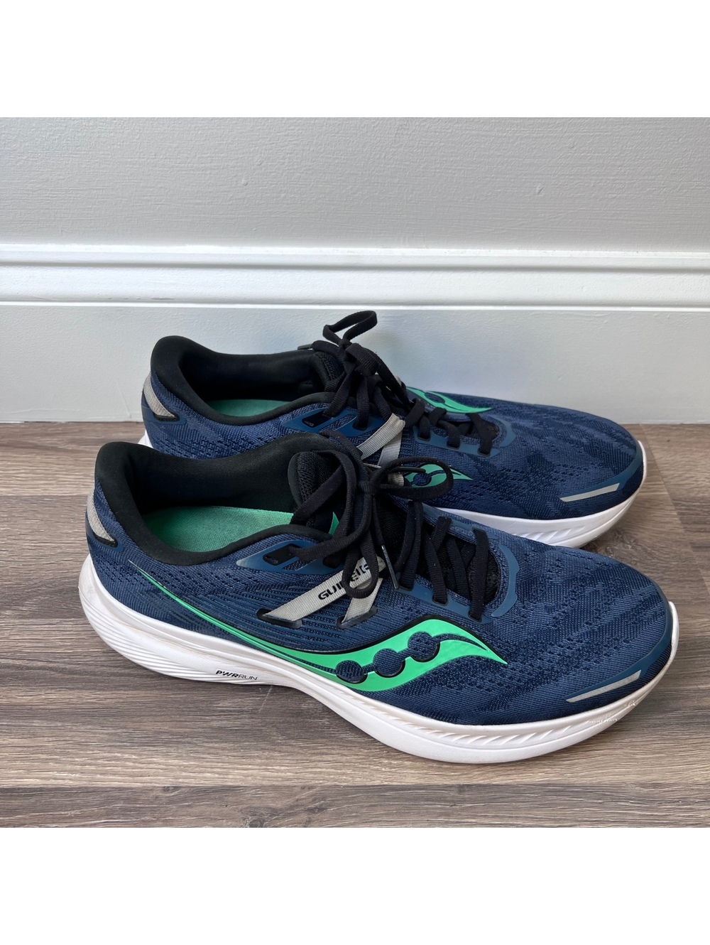 Saucony Men's Running Shoes Navy Blue Green Size 11
